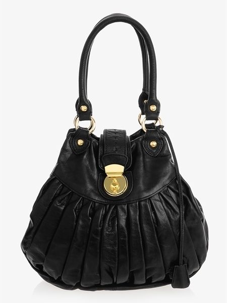 NWT MARCIANO GUESS VIVIAN LARGE HOBO LEATHER HANDBAG BAG BLACK LAST1 