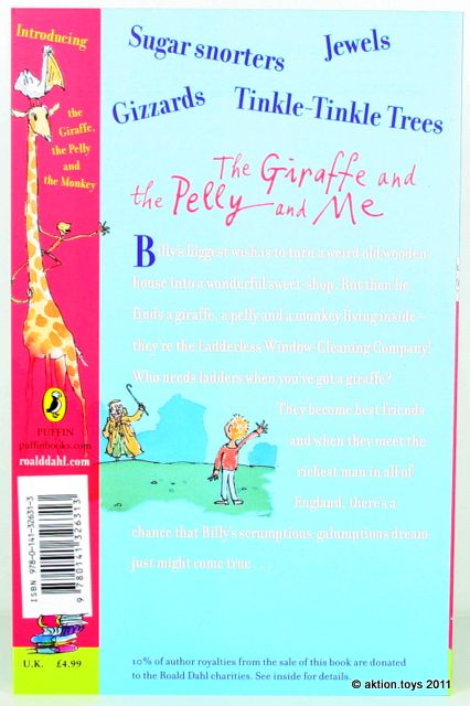 ROALD DAHL   THE GIRAFFE AND THE PELLY AND ME   paperback book   NEW 