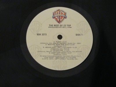 Lot of 3 ZZ Top Record Albums LPs 1976   1983 Vinyl  