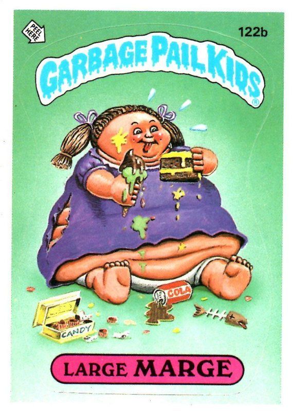 Garbage Pail Kids SERIES 3 LARGE MARGE 122B  