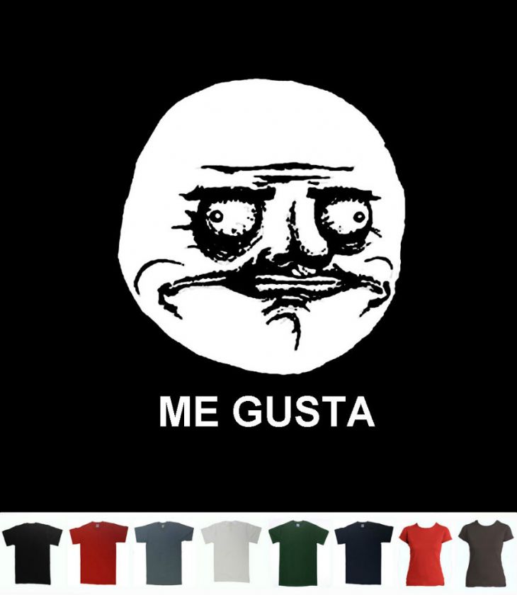   Megusta Trollface T Shirt Emoticon Tee Problem ? T meme Troll creepy