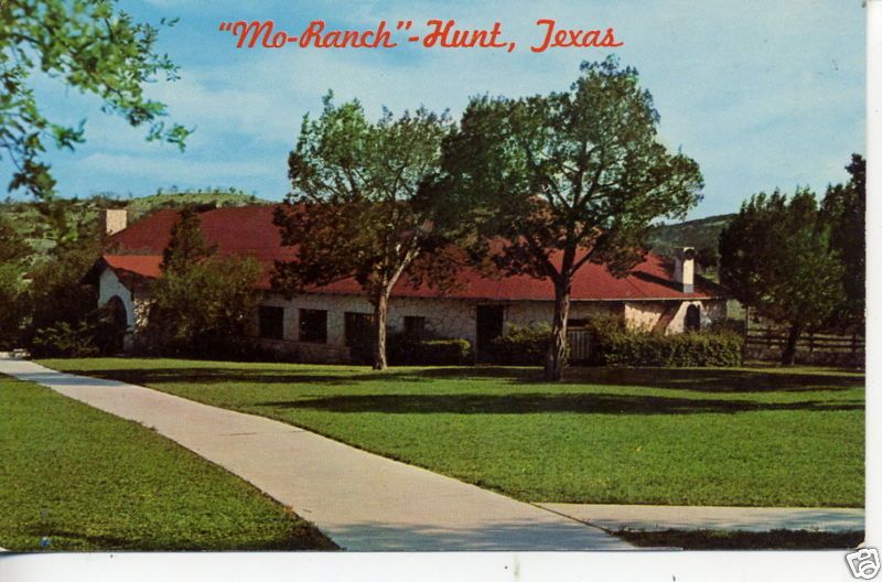 VINTAGE POSTCARD HUNT TEXAS MO RANCH AUDITORIUM THEATRE  