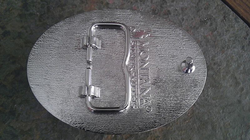 NEW Pendleton Whisky Belt Buckle 2011 by Montana Silversmiths Let er 