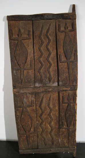 Primitive Vintage African Door  