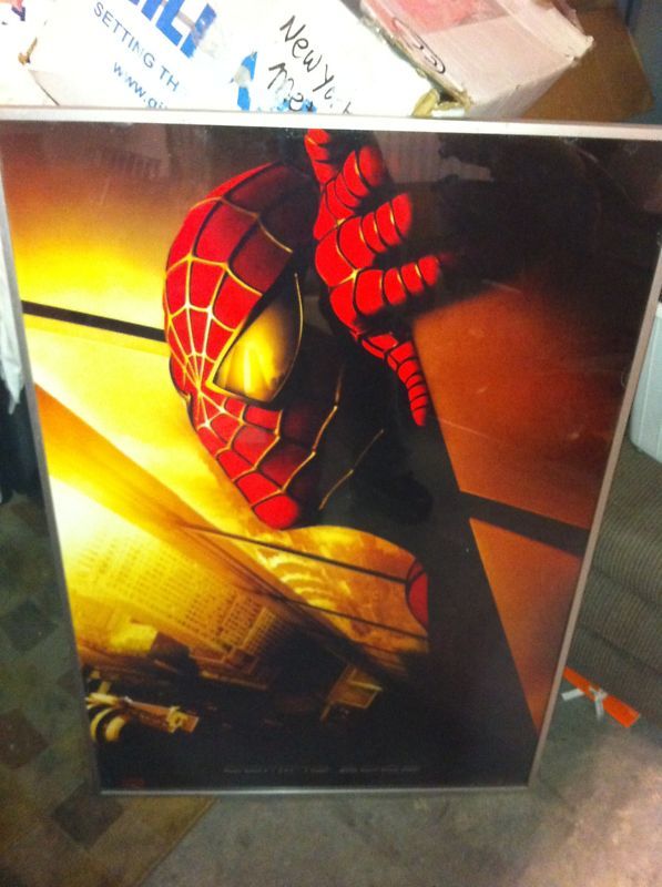 SPIDERMAN WORLD TRADE CENTER MOVIE POSTER FRAMED RARE  