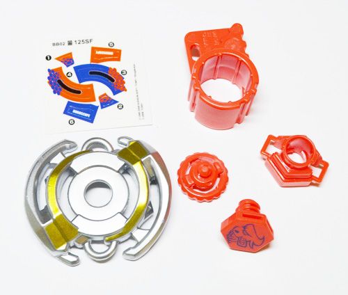 Beyblade Metal Fusion Pegasus 105f BB 01 , Bull 125F BB 02 , Wolf 