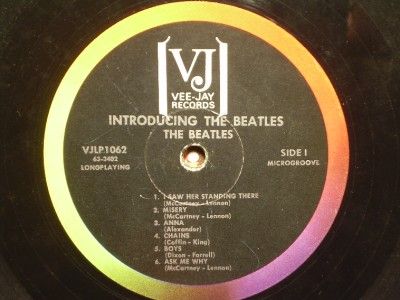 The Beatles Introducing the Beatles VJLP 1062 Mono 1964  