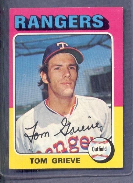 1975 Topps #234 TOM GRIEVE Rangers NM or Better (41 111130)  