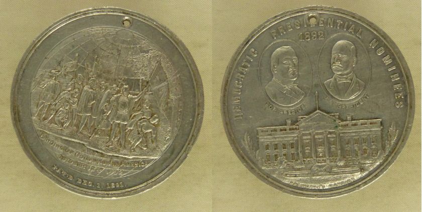 MEDALBenjamin Harrison, 1892 Campaign Medal.Landing of Columbus 