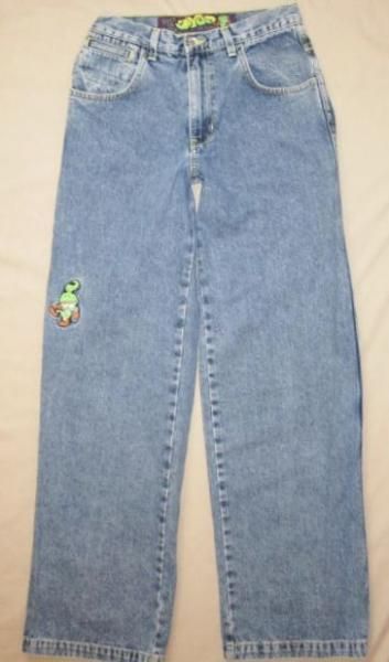 JNCO Girlie Stuff size Jr 3 rewind denim wide leg jeans  