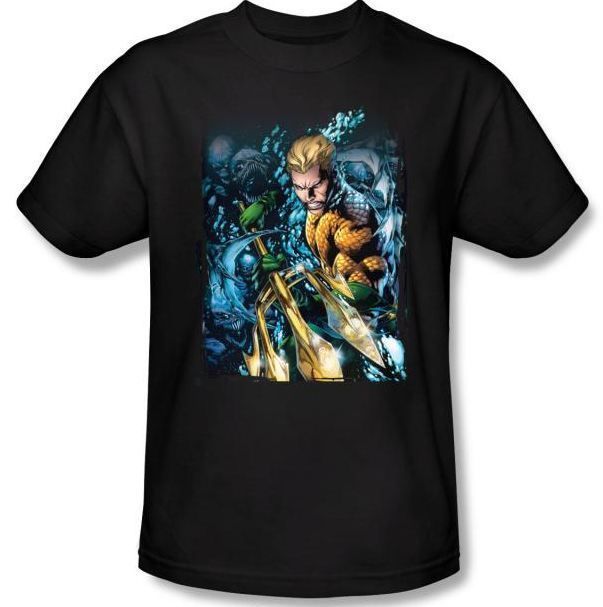 NEW Men Women Ladies Youth Kid SIZES Aquaman #1 Art 52 DC Comics T 