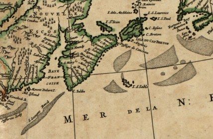 1700s map North America  