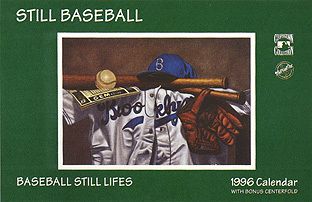 1996 Still Life Baseball Calendar gsart Bill Williams  