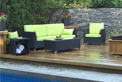 Rattan Deep Seating Patio Furniture Set W/Cushions NEW  