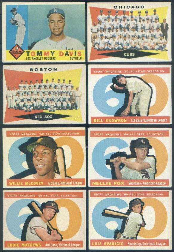 1960 Topps Baseball Complete SET Mantle Yaz Koufax VG+  