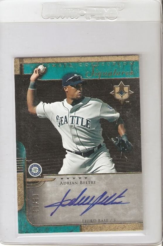 2005 Upper Deck Ultimate Signatures Adrian Beltre NICE CLEAN AUTO RARE 