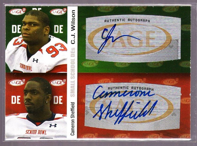   CAMERON SHEFFIELD 2010 AUTO AUTOGRAPH CHIEFS PACKERS TROY ECU ROOKIE