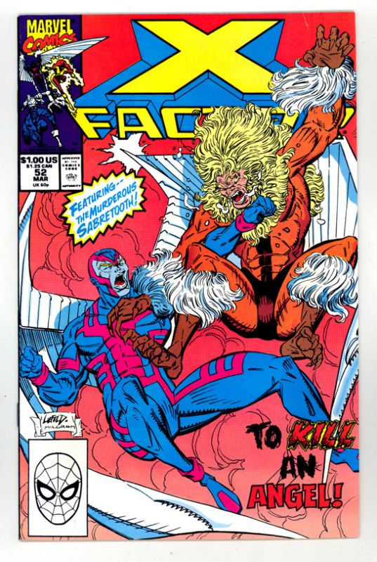 Factor #52 NM Liefeld Shoemaker X Men Sabretooth  