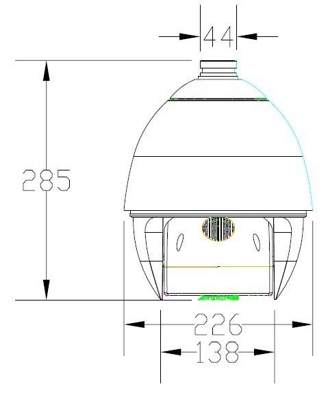 CITY)SS 15 6 PTZ 27x high speed dome 46 IR camera  