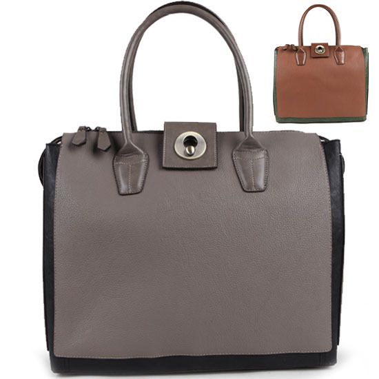 Women Two tone Square Tote&Cross Bag(2868)  