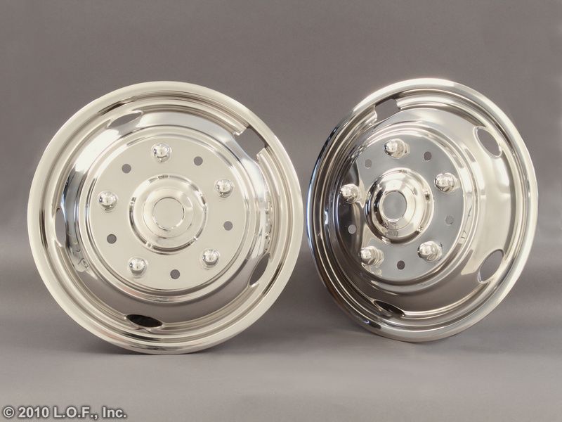 2003 2011 FORD 19.5 x 6 Stainless Dually Wheel Simulators Liners 10 