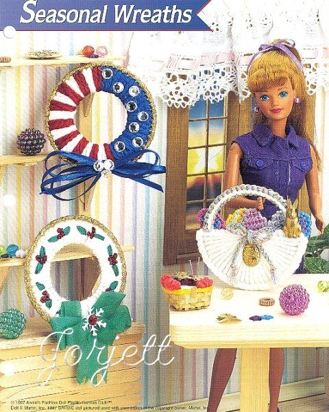 Seasonal Wreaths, miniature decor & doll pc patterns  