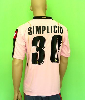 Shirt Maglia Match issue/worn Palermo Simplicio Serie A  