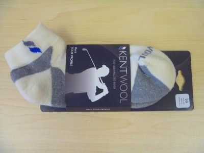 New Kentwool Mens Tour Profile Golf Socks Natural LARGE  