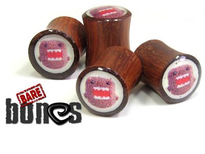   Bones 00g Blood Wood Domo Organic Body Jewelry Plugs Ear Gauges  