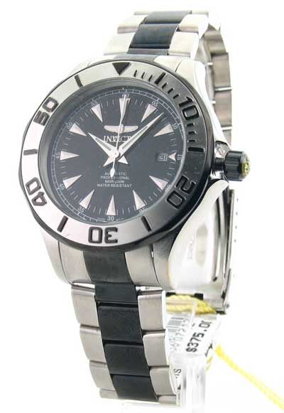 MENS INVICTA 7212 STEEL AUTOMATIC DIVERS DATE WATCH  