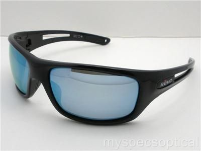 Revo RE 4054 01 Guide Polished Black Blue Water Polarized New 100% 