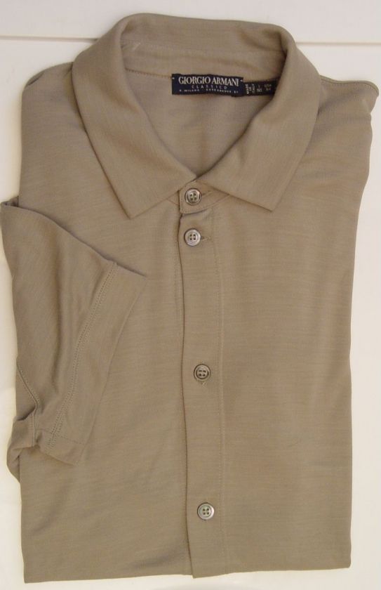   POLO $785 CLASSICO LINE GRAY VINTAGE BUTTON UP POLO MED 50e NEW  