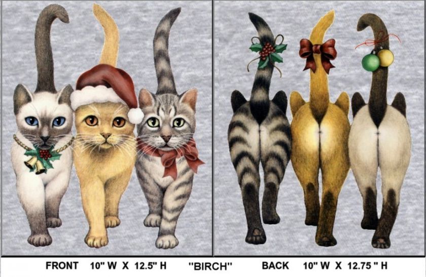 CHRISTMAS CATS   BIRCH   600H