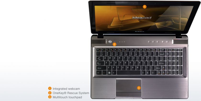   Ideapad Y570 i7 2630QM 2.9GHz Quad 8GB BluRay 750GB Win7 64bit 086227U