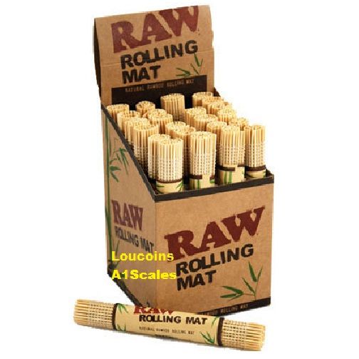 New RAW All Natural Bamboo Cigarette Rolling Mat Roller  