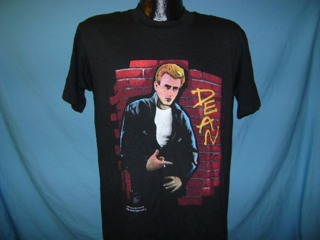 vintage NEW NOS JAMES DEAN PORTRAIT BRICK 80S t shirt L  