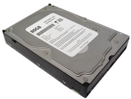 White Label 80GB 8MB Cache 7200RPM SATA Hard Drive Brand New w/1 year 