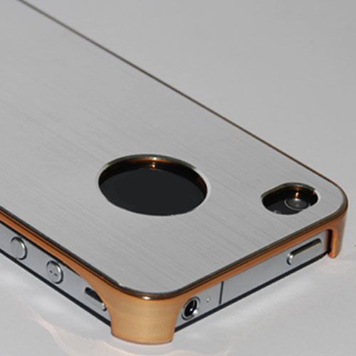 Slim Metal Aluminum Plating Hard Back Case Cover F iPhone 4 4S Verizon 