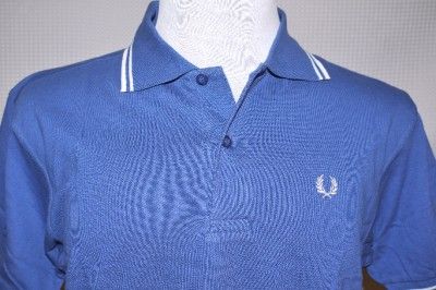   MENS POLO SHIRT   SIZE X LARGE (XL)   BLUE (WHITE COLLAR)  