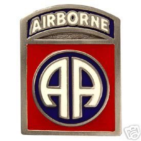 PEWTER US ARMY 82ND AIRBORNE LOGO MILITARY BELT BUCKLE  