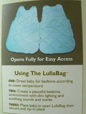 CLOUD B LULLABAG QUILTED SOFT NATURAL COTTON SLEEP BAG SACK Sm  