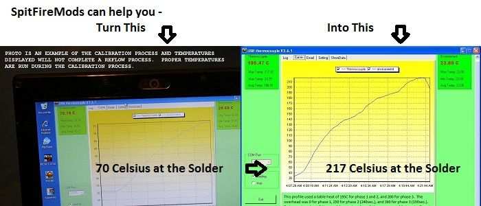 TIME TEMPERATURE SETTINGS REFLOW REBALL XBOX 360 PS3  