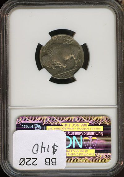 1920 D NGC VF 20 BUFFALO NICKEL 5C BB220  