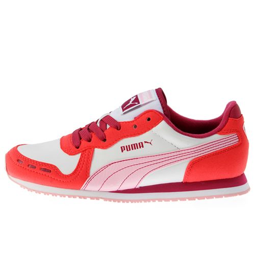 PUMA CABANA RACER SL JR (GS) BIG KIDS Size 6 White Shoes  