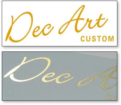 This listing is for 1 x METALLIC GOLD decal with your own wording in 