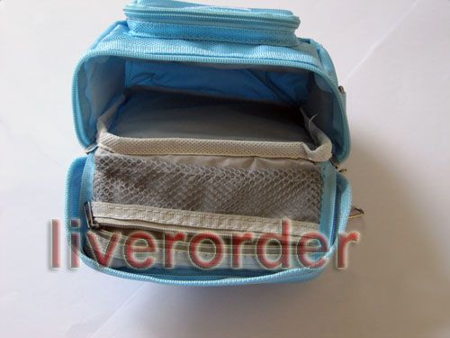 BLUE TRAVEL BAG CARRY CASE FOR NINTENDO DS LITE & DSi  