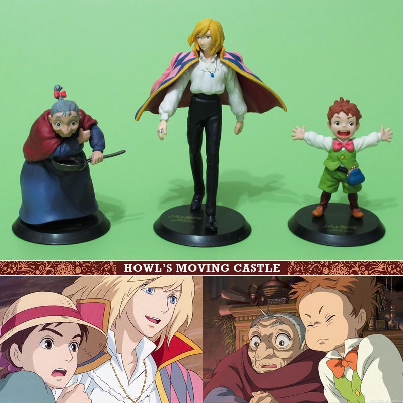 STUDIO GHIBLI Howls Moving Castle HOWL, MARKL & SOPHIE Figures 