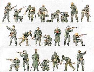 WWII German Panzergenadiers Armored Infantry Preiser 16504 For 1/87 