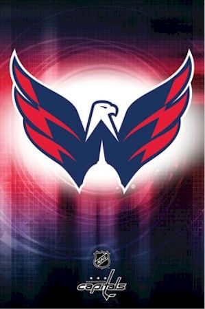 HOCKEY POSTER ~ WASHINGTON CAPITALS SPOT LOGO 8409 NHL  