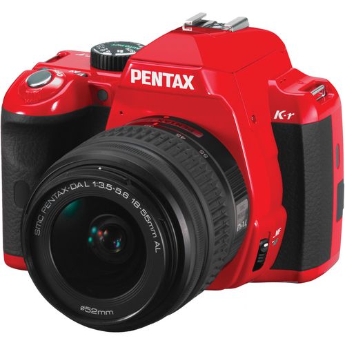 Pentax K r Digital SLR Camera with 18 55mm Lens Red 988889262446 